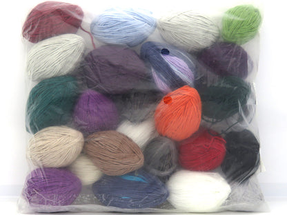 Plain Leftover Yarns Mixed Lot fnt2-83911