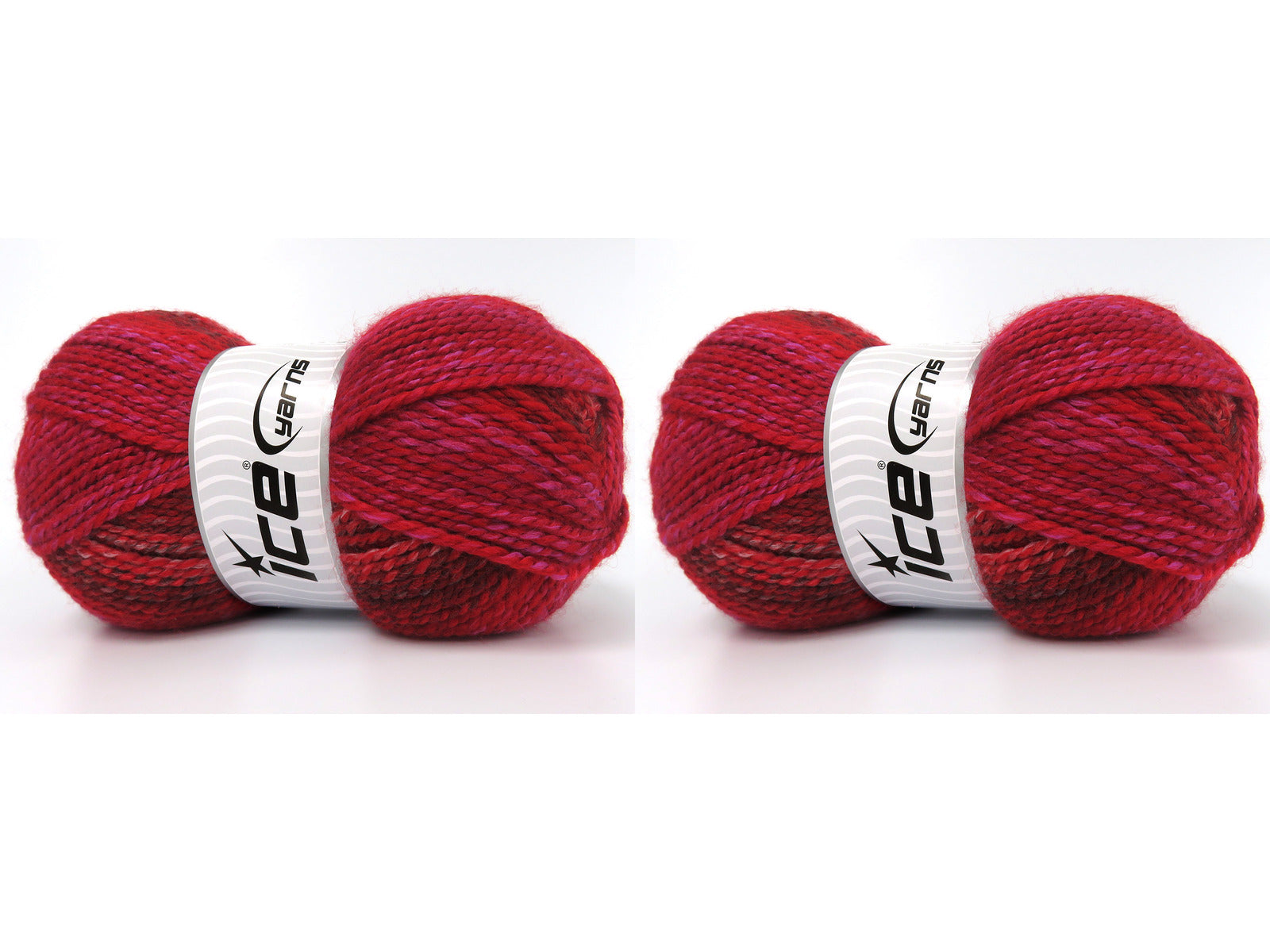 Puzzle Wool Worsted Red Shades, Lilac, Black, Cream fnt2-83917