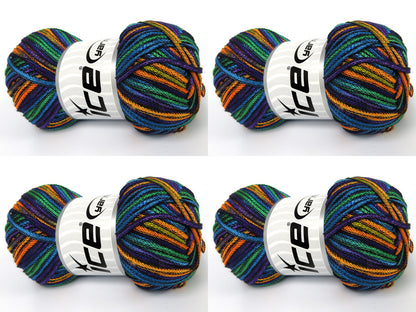 Starry Night Turquoise, Green, Purple, Gold, Blue fnt2-84016