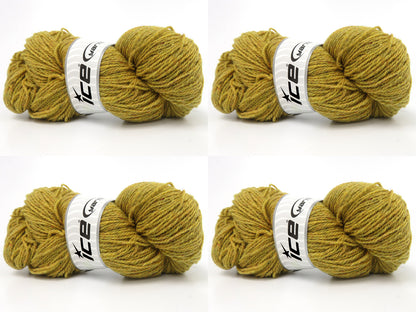 Organic Merino Wool Green Shades, Orange fnt2-84099