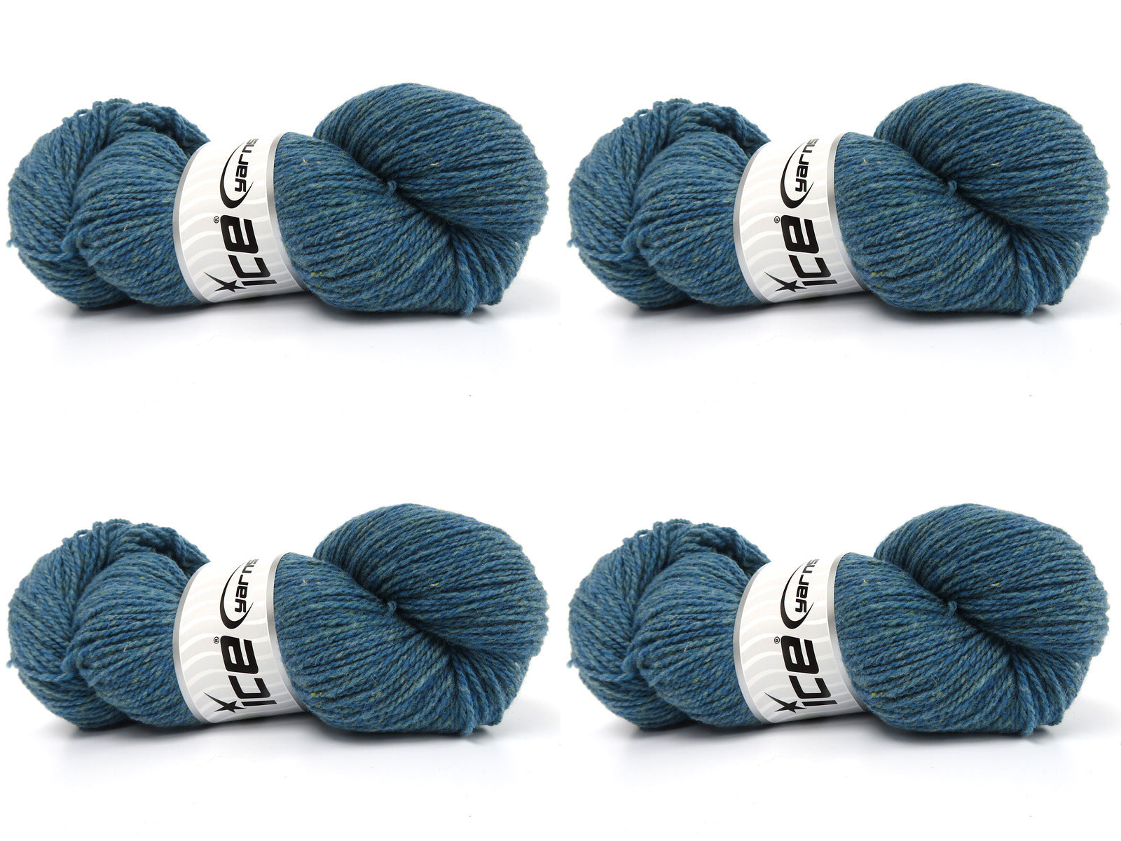 Organic Merino Wool Ocean Blue, Green fnt2-84117