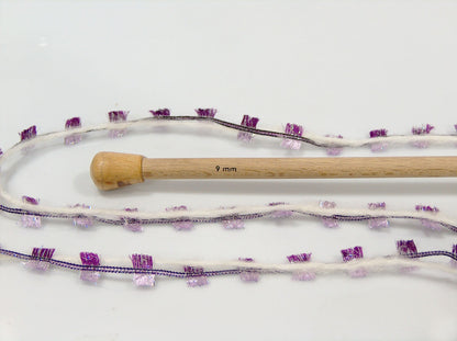 Butterfly Glitz Ecru, Purple, Light Lilac fnt2-84199