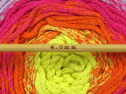 Cakes Macrame Cotton Magic Light Yellow, Orange, Fuchsia, Lilac, Purple fnt2-84282