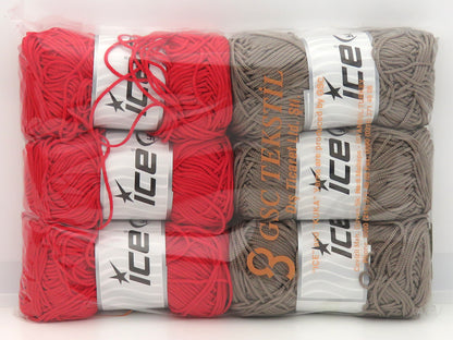 Mixed Lot Multicolor Macrame Cord Yarns fnt2-84302