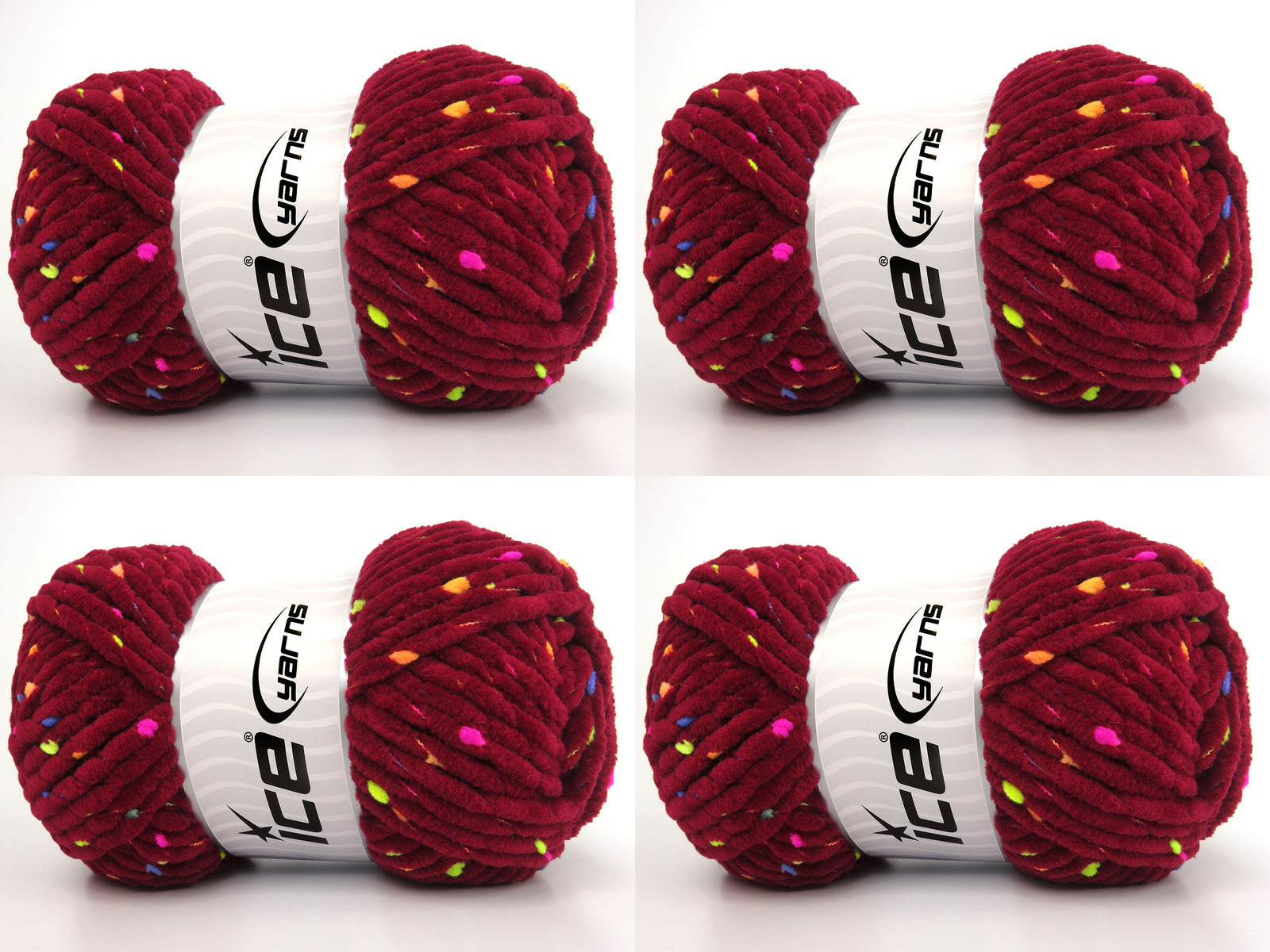 Chenille Baby Tweed Burgundy fnt2-84396