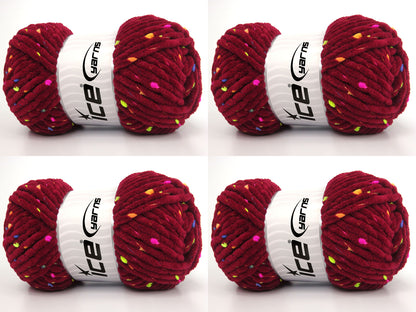 Chenille Baby Tweed Burgundy fnt2-84396