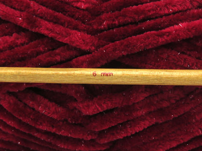 Chenille Baby Glitz Burgundy fnt2-84419