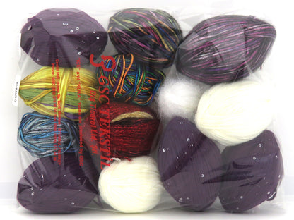 Mixed Lot Multicolor Leftover Yarns fnt2-84505