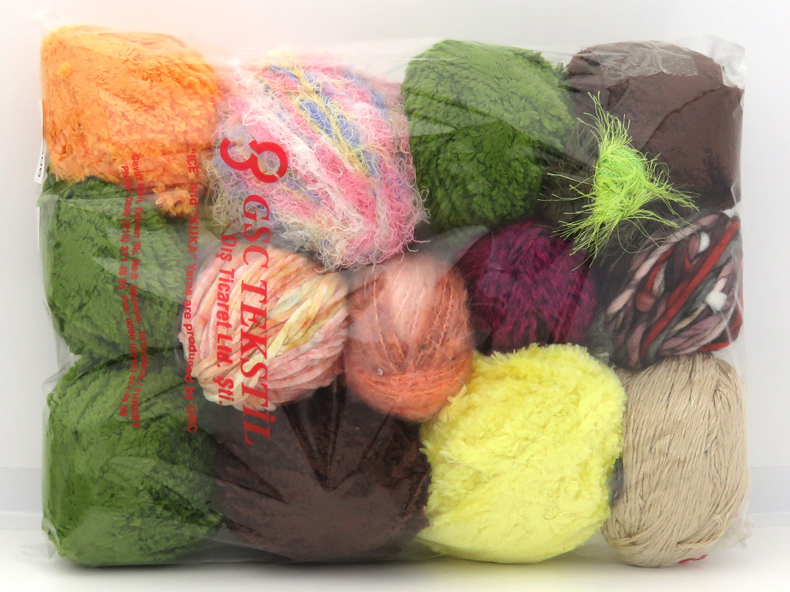 Mixed Lot Multicolor Leftover Yarns fnt2-84506