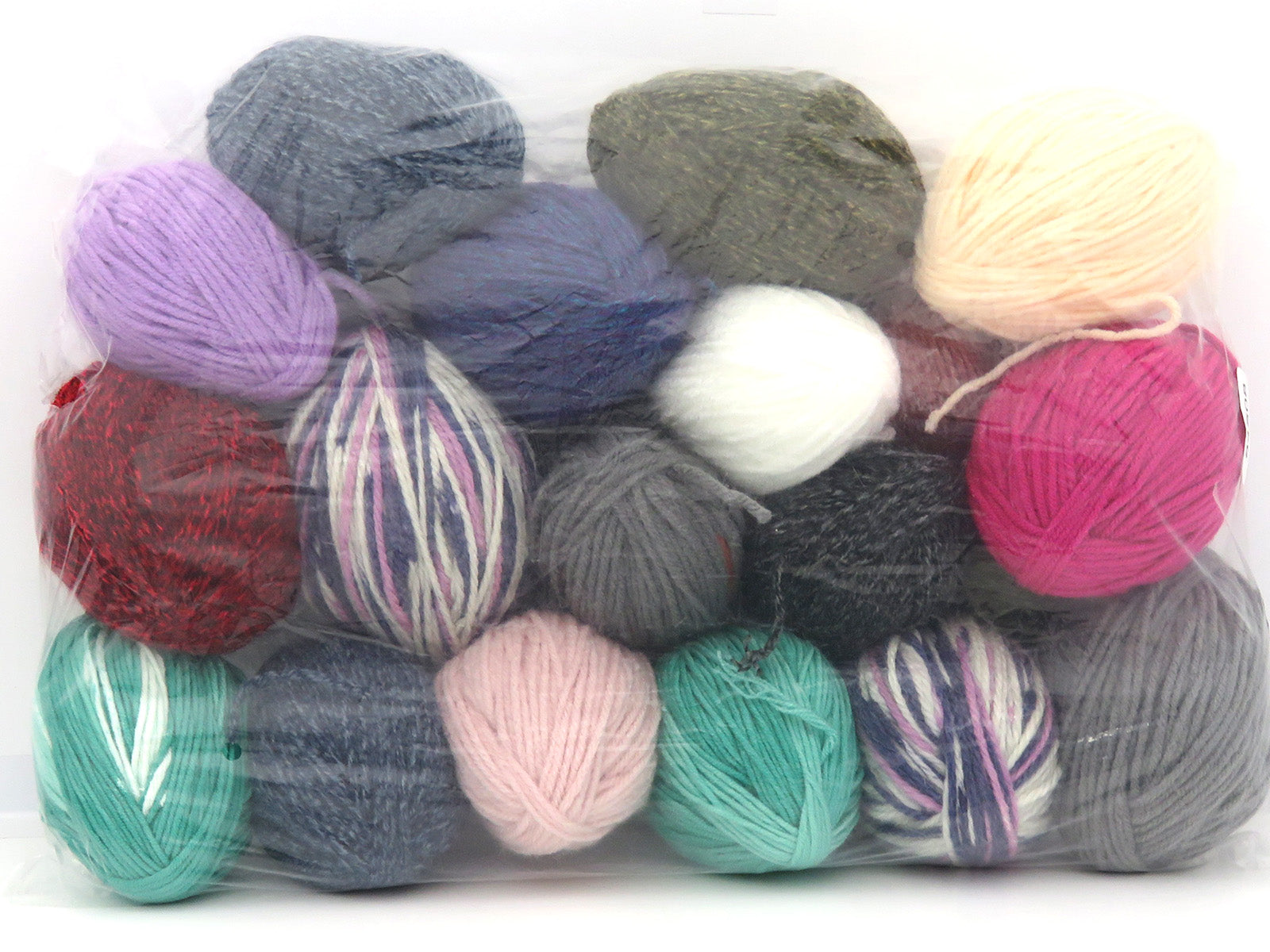 Mixed Lot Multicolor Leftover Winter Yarns fnt2-84508