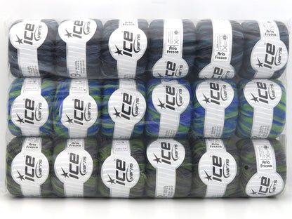 Mixed Lot Multicolor Aria Fresca Yarns fnt2-84513