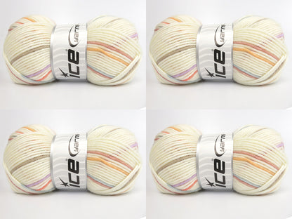 Design Line Cream, Camel, Gold, Salmon, Blue fnt2-84516