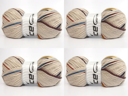 Design Line Beige, Brown, Gold, Turquoise, Orange, Grey fnt2-84520