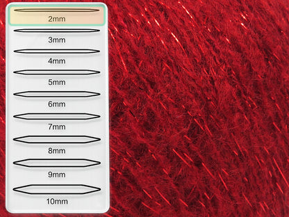 Winsome Mohair Glitz Red fnt2-84707