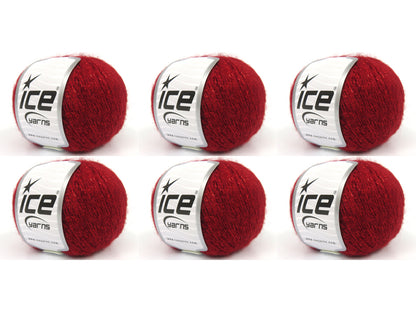 Winsome Mohair Glitz Red fnt2-84707